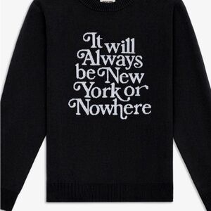 New York or Nowhere (NYON) Black Crewneck Knit Sweater blogger fave, sold out!
